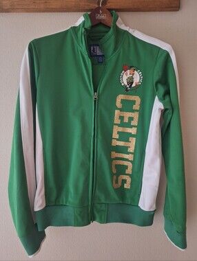 G-III 4Her Carl Banks Kelly Green/White Boston Celtics On-Deck Jacket Womens S